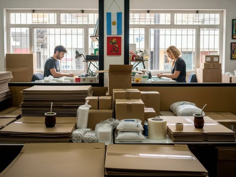 Empleo desde casa empacando productos en un taller de carton en Argentina
